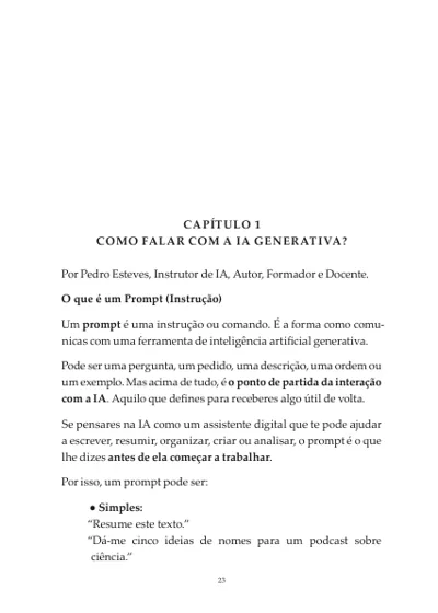 Uma página da amostra de IA como Copiloto